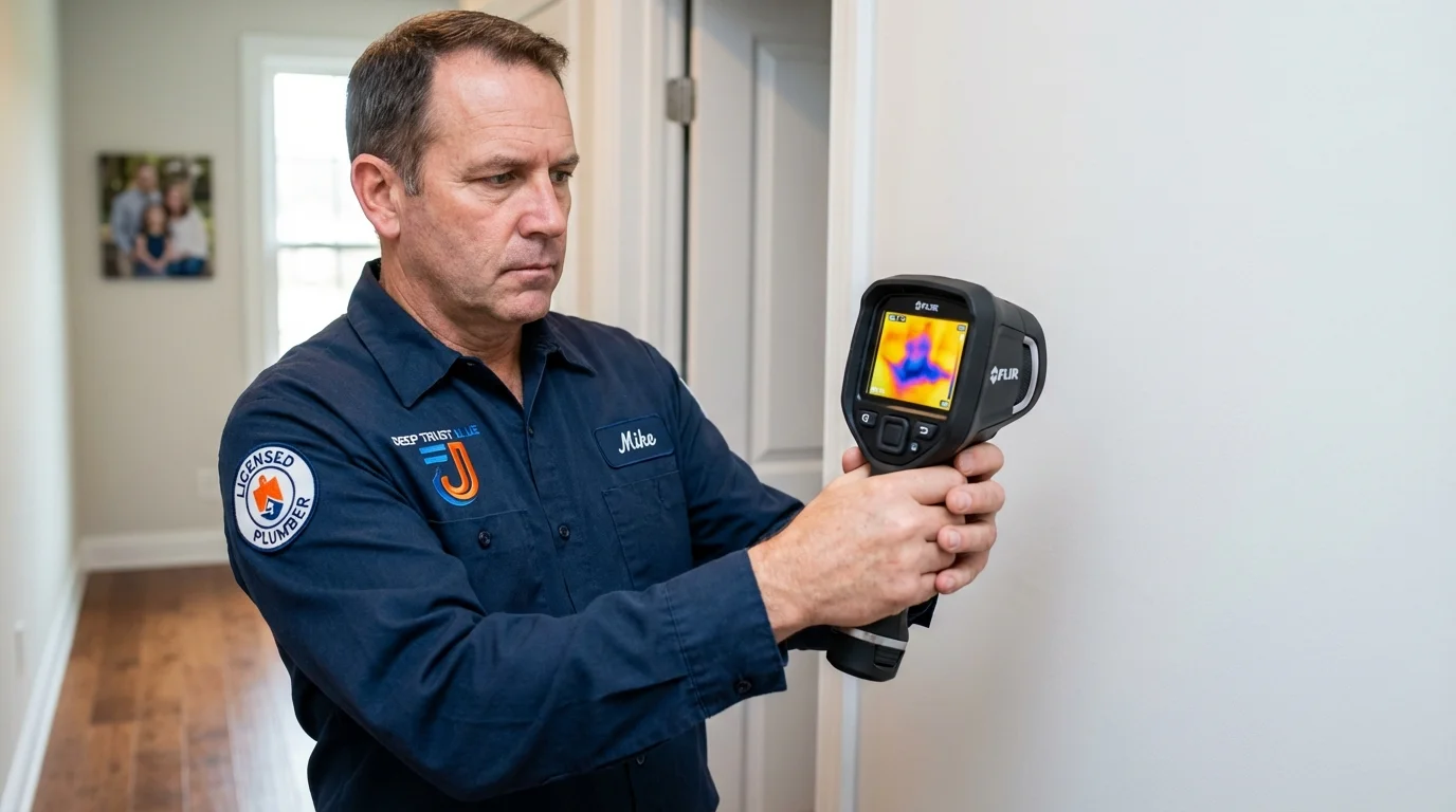 Thermal imaging leak detection by Johns Plumbing LLC in Driggs